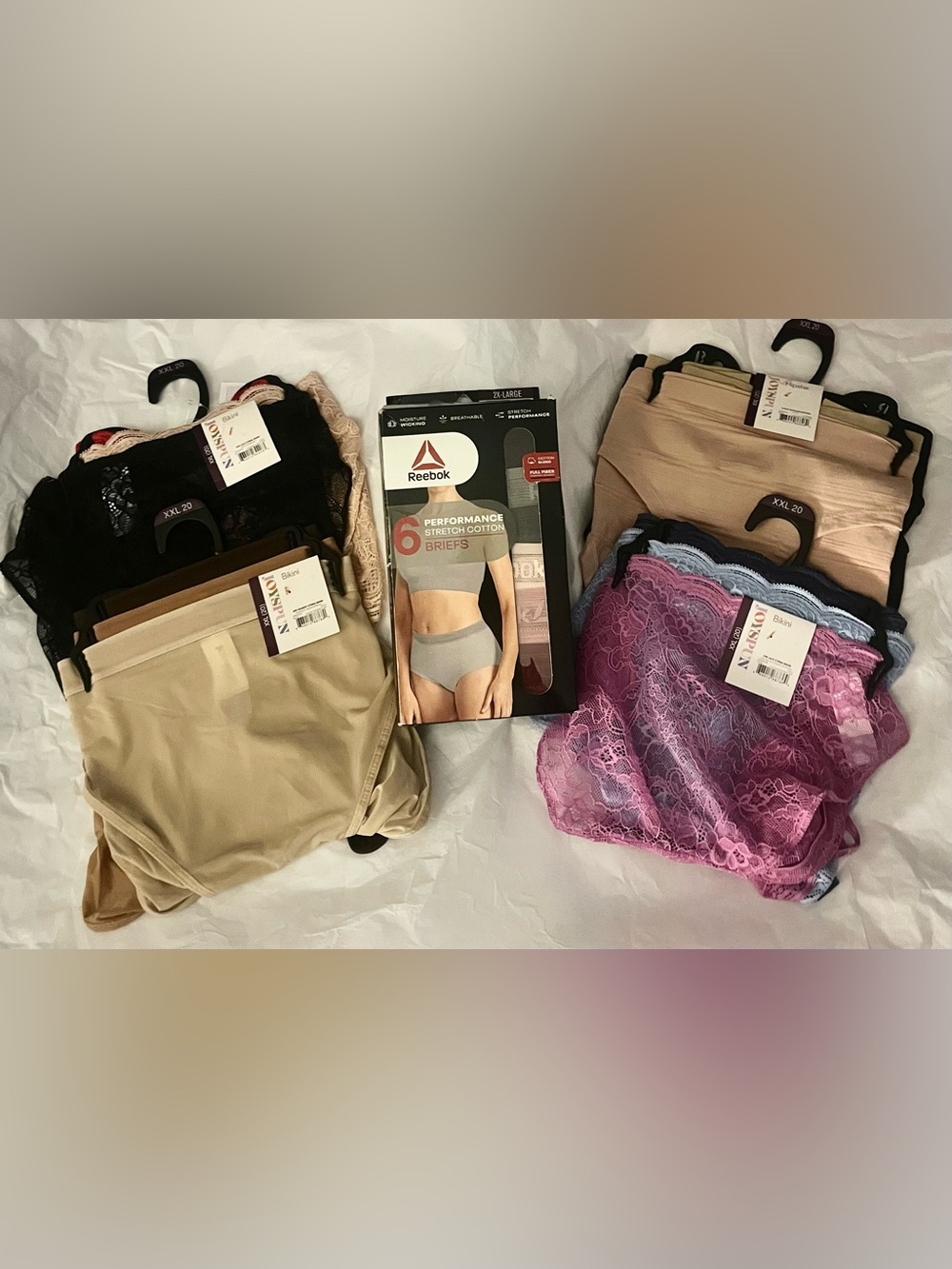 NWT Women’s Bikini & Briefs Bundle ~ 18 Pairs Total/2X